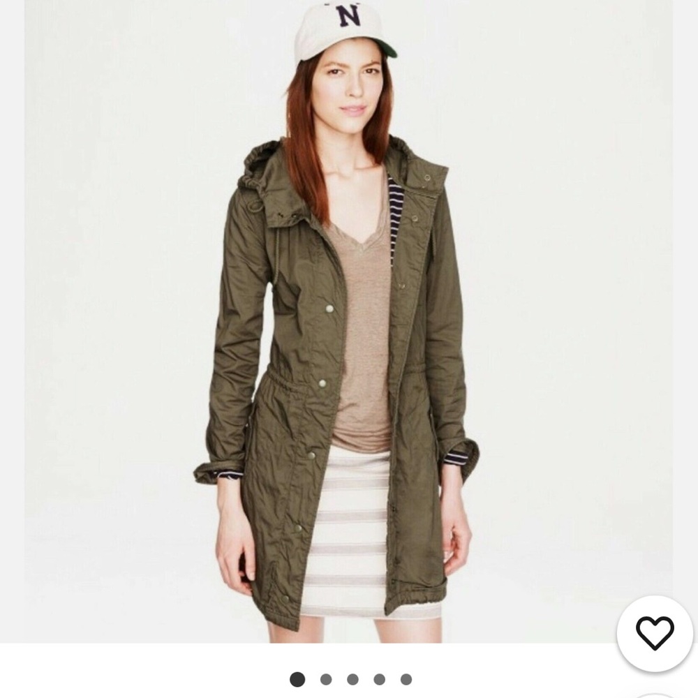 Olive Green Women's Hooded Jacket